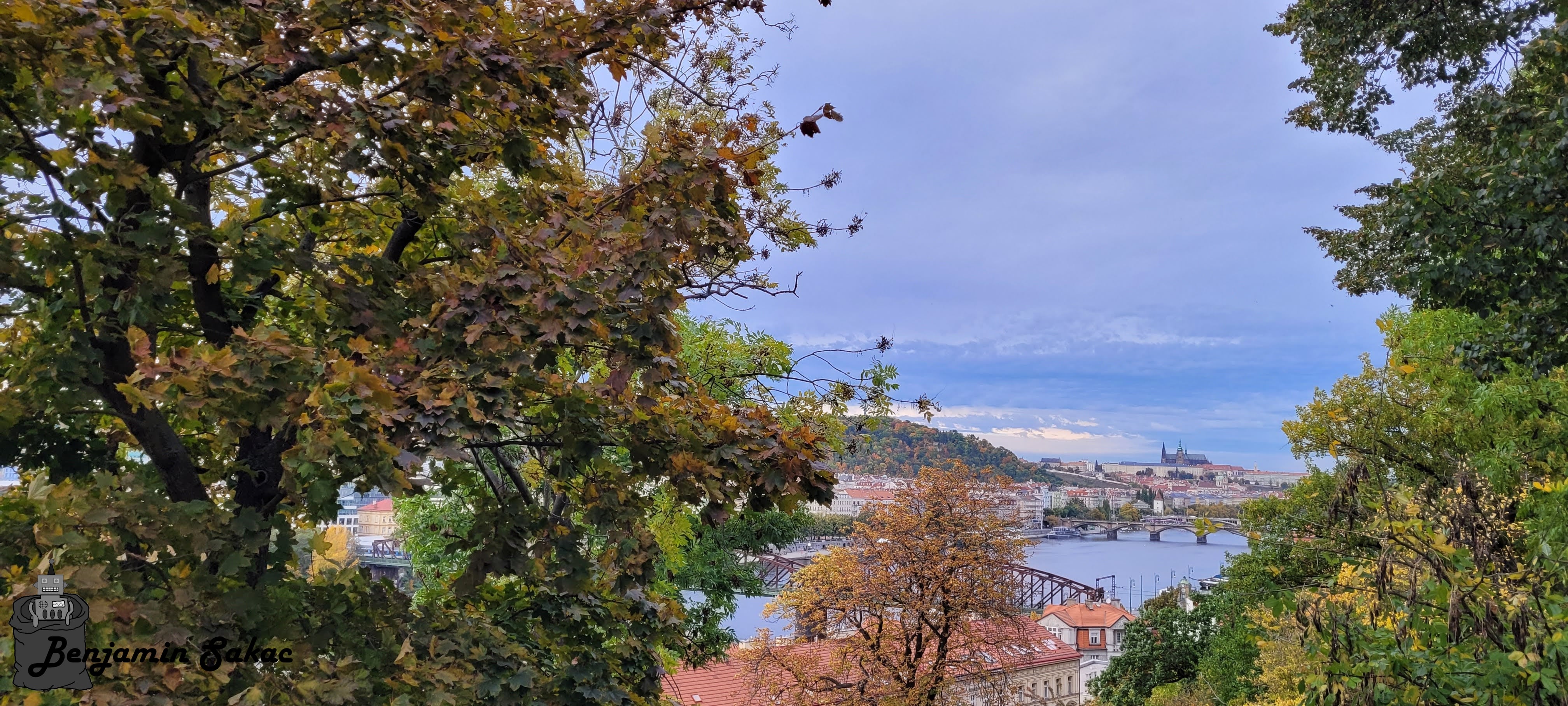 View of Prague Castle from Vyšehrad